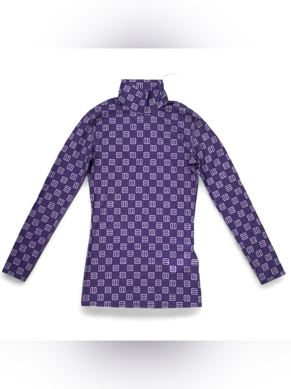 Ambush purple monogram fitted turtleneck top